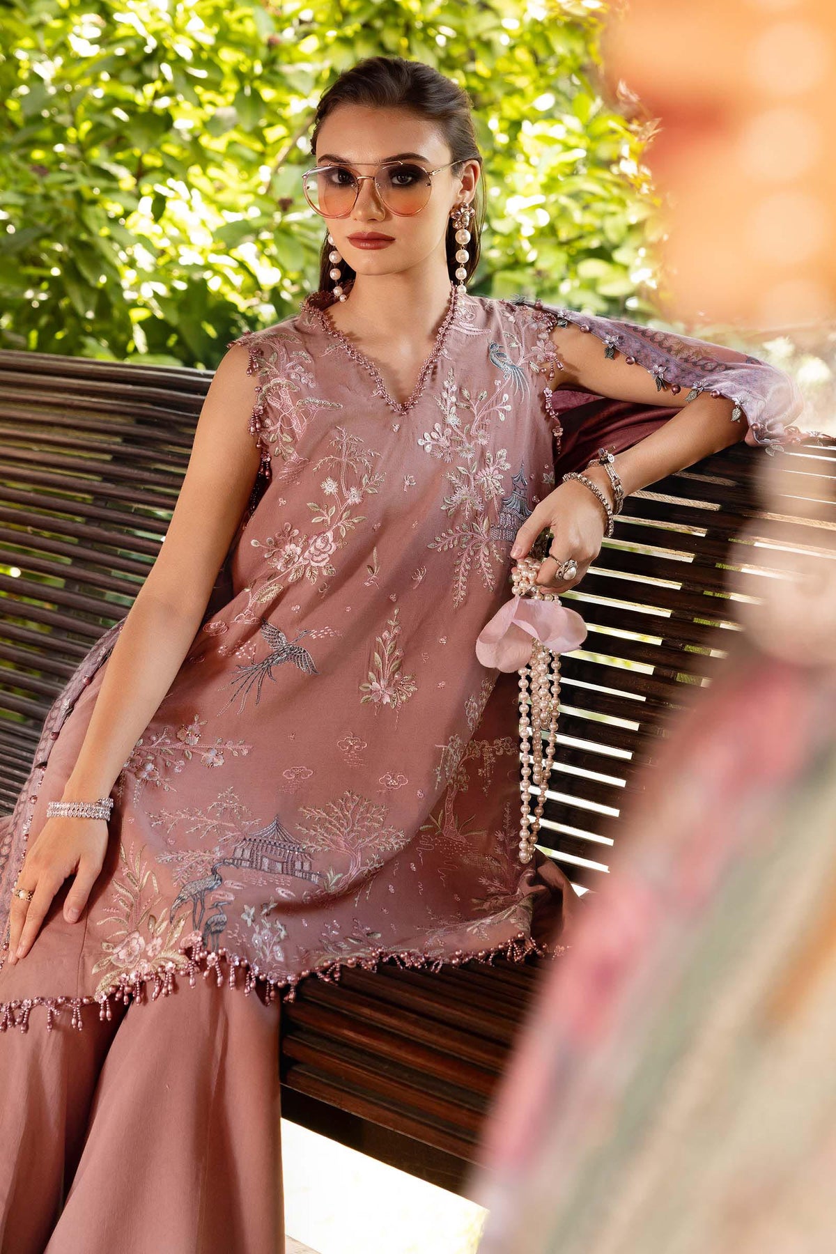 Maria B | M Prints Winter 25 | MPT-2801-A by Maria B - Designer Dress  - Type : Ladies Clothes - Available at Libayah - 100% Original 