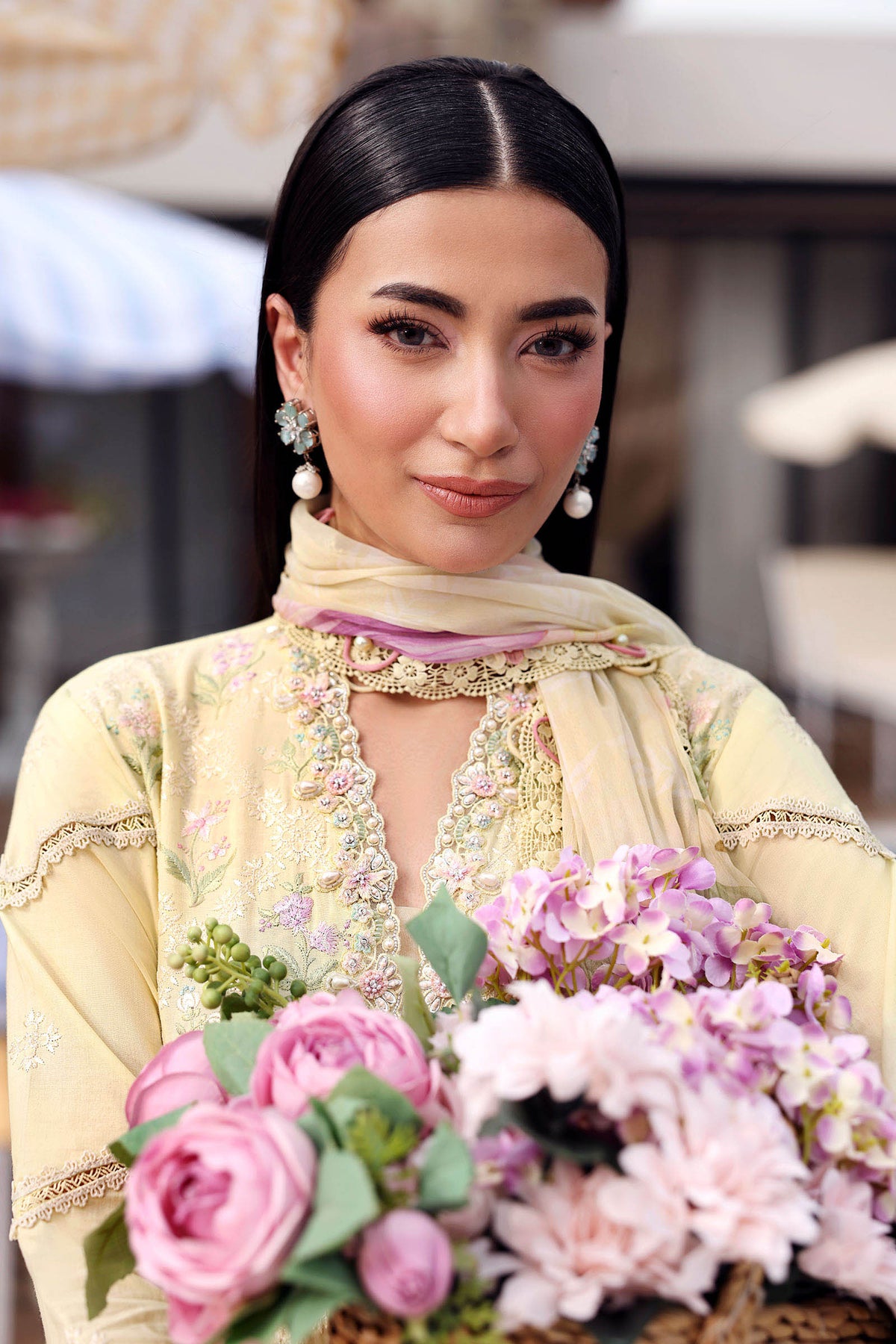 Maria B | M Prints 26 | MPT-3001-A by Maria B - Designer Dress  - Type : Ladies Clothes - Available at Libayah - 100% Original 