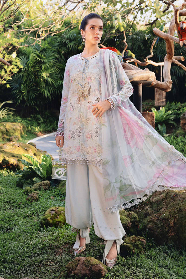 Maria B | M Prints 26 | MPT-2901-A by Maria B - Designer Dress - Type : Luxury Dress - Available at Libayah - 100% Original