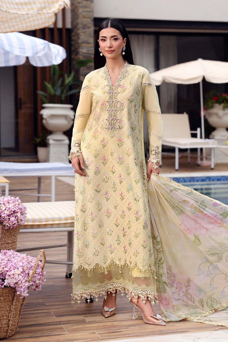 Maria B | M Prints 26 | MPT-3001-A by Maria B - Designer Dress  - Type : Ladies Clothes - Available at Libayah - 100% Original 