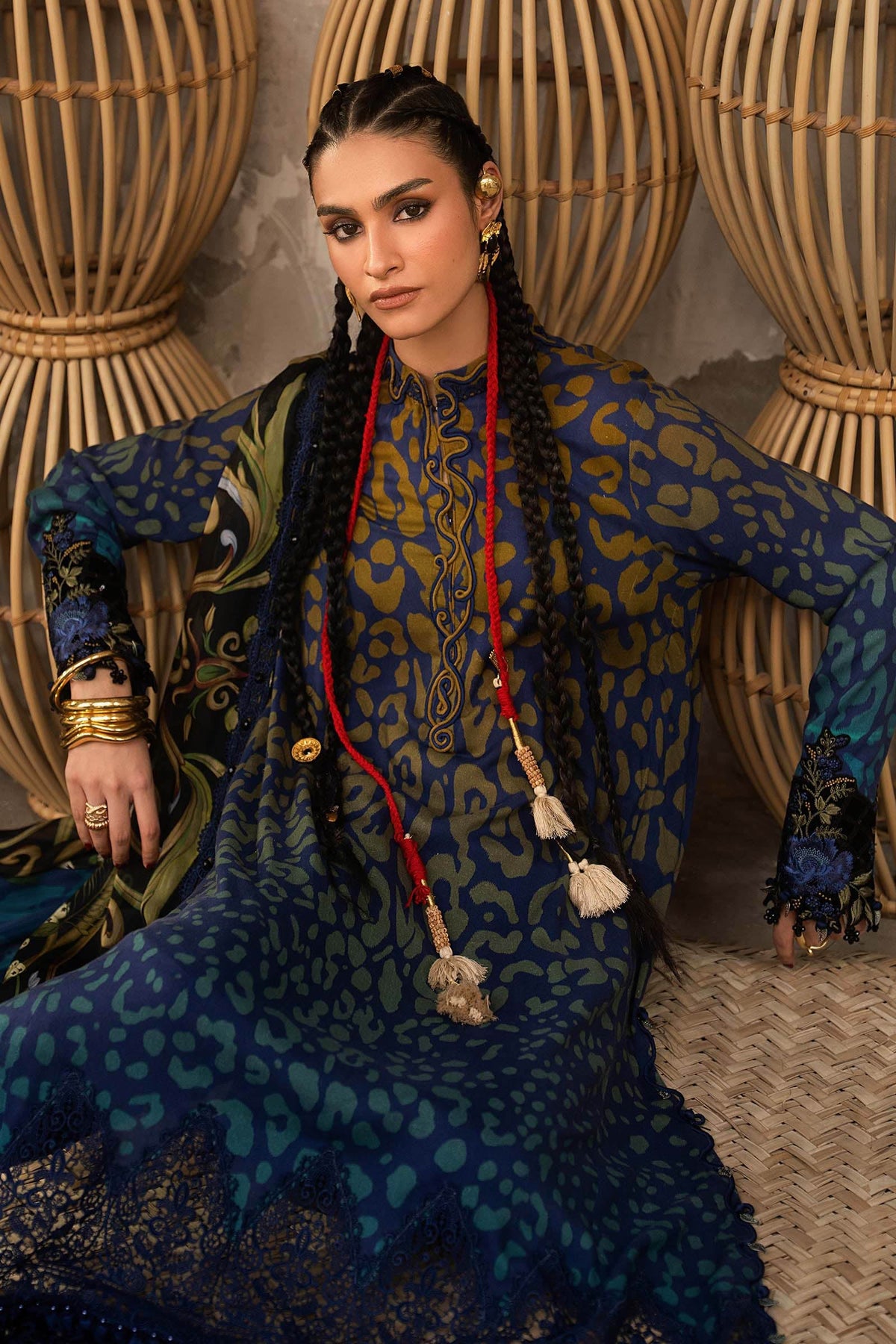 Maria B | M Prints Winter Fall 2026 | MPT-3101-B by Maria B - Designer Dress  - Type : Ladies Clothes - Available at Libayah - 100% Original 