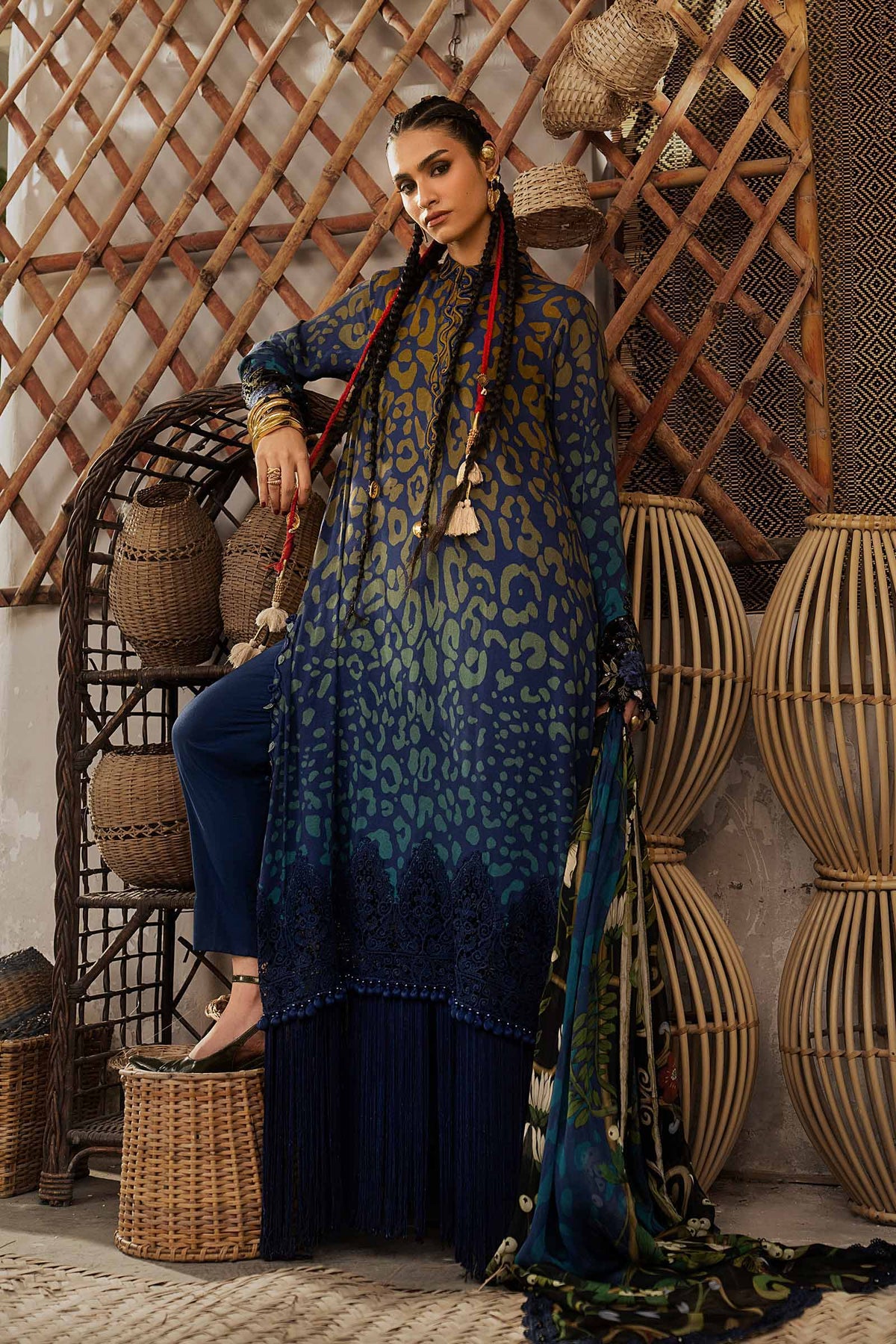 Maria B | M Prints Winter Fall 2026 | MPT-3101-B by Maria B - Designer Dress  - Type : Ladies Clothes - Available at Libayah - 100% Original 