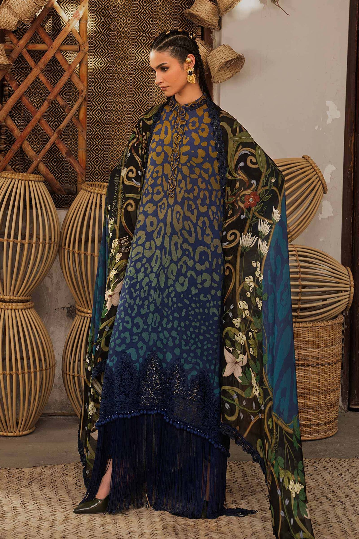 Maria B | M Prints Winter Fall 2026 | MPT-3101-B by Maria B - Designer Dress  - Type : Ladies Clothes - Available at Libayah - 100% Original 