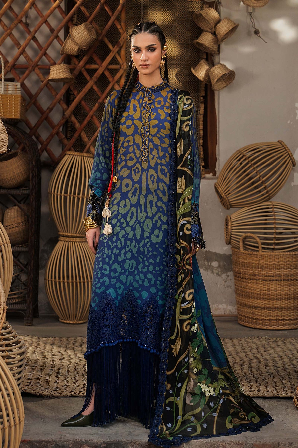 Maria B | M Prints Winter Fall 2026 | MPT-3101-B by Maria B - Designer Dress  - Type : Ladies Clothes - Available at Libayah - 100% Original 