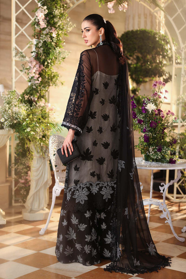 Maria b | Chiffon Formals 26 | MPC-26-101-Black by Maria B - Designer Dress  - Type : Ladies Clothes - Available at Libayah - 100% Original 