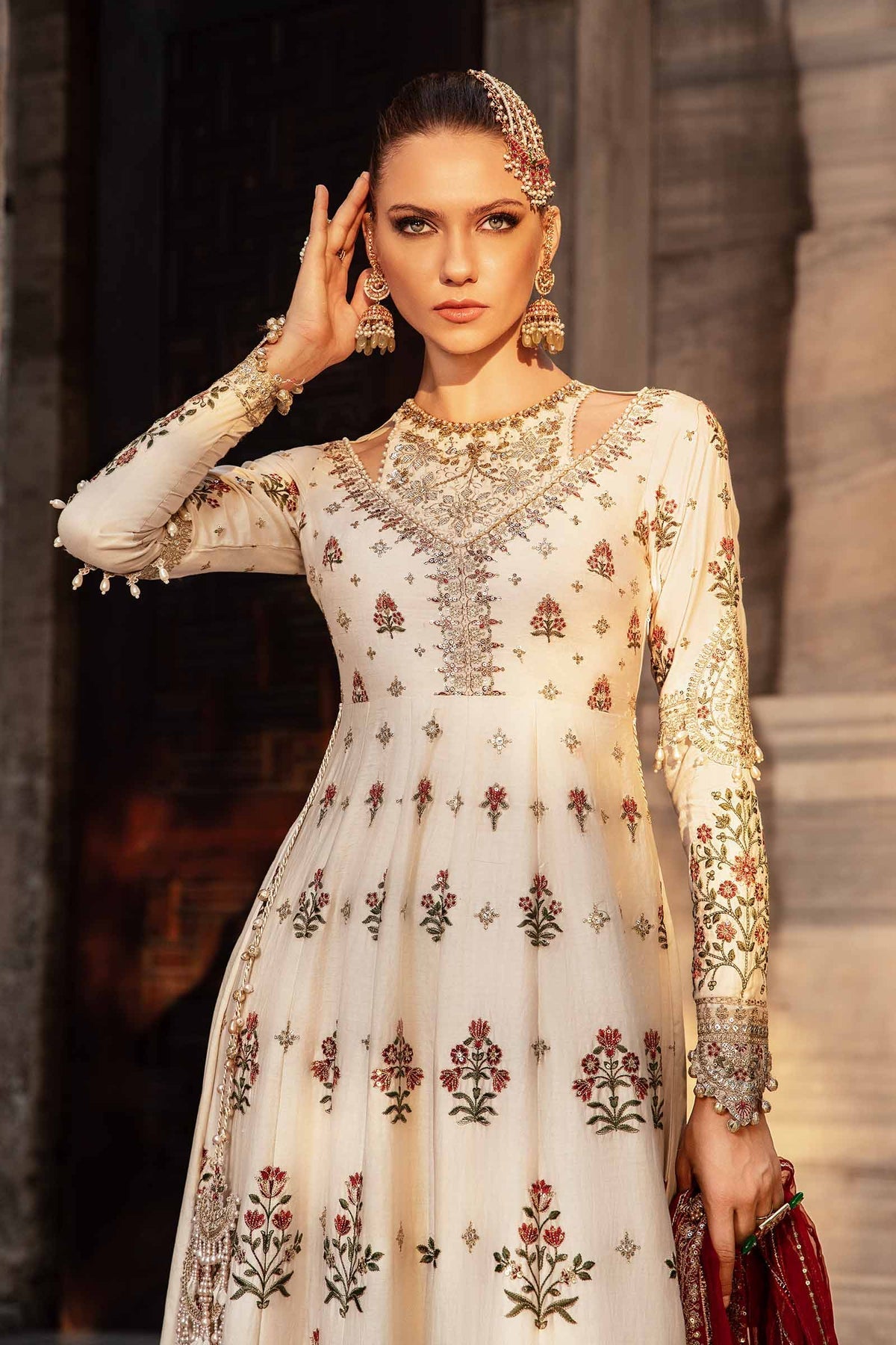 Maria B | Sateen Formals 24 | CST-801 by Maria B - Designer Dress - Type: Formal - Available at Libayah - 100% Original