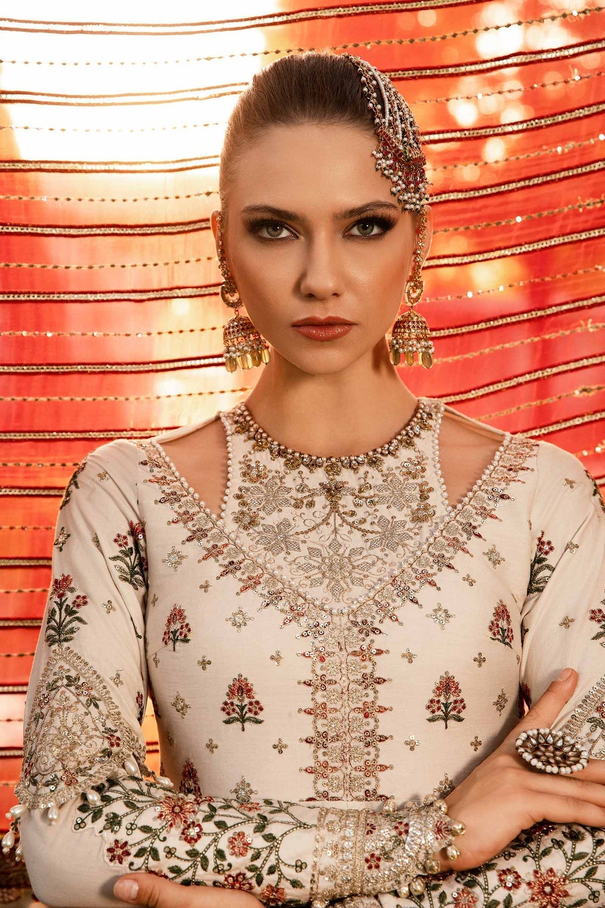 Maria B | Sateen Formals 24 | CST-801 by Maria B - Designer Dress - Type: Formal - Available at Libayah - 100% Original