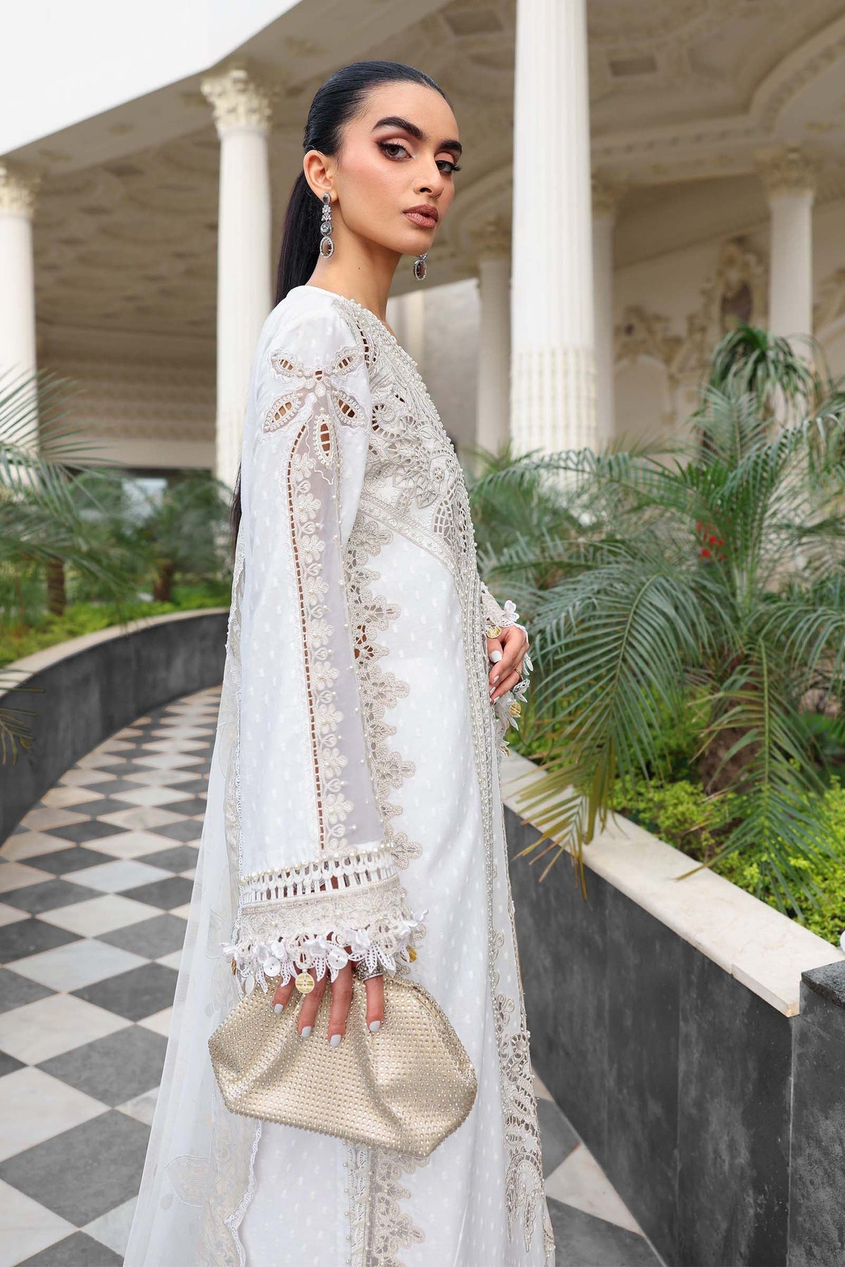 Maria B | luxury Lawn 26 | EL-26-01 by Maria B - Designer Dress  - Type : Ladies Clothes - Available at Libayah - 100% Original 