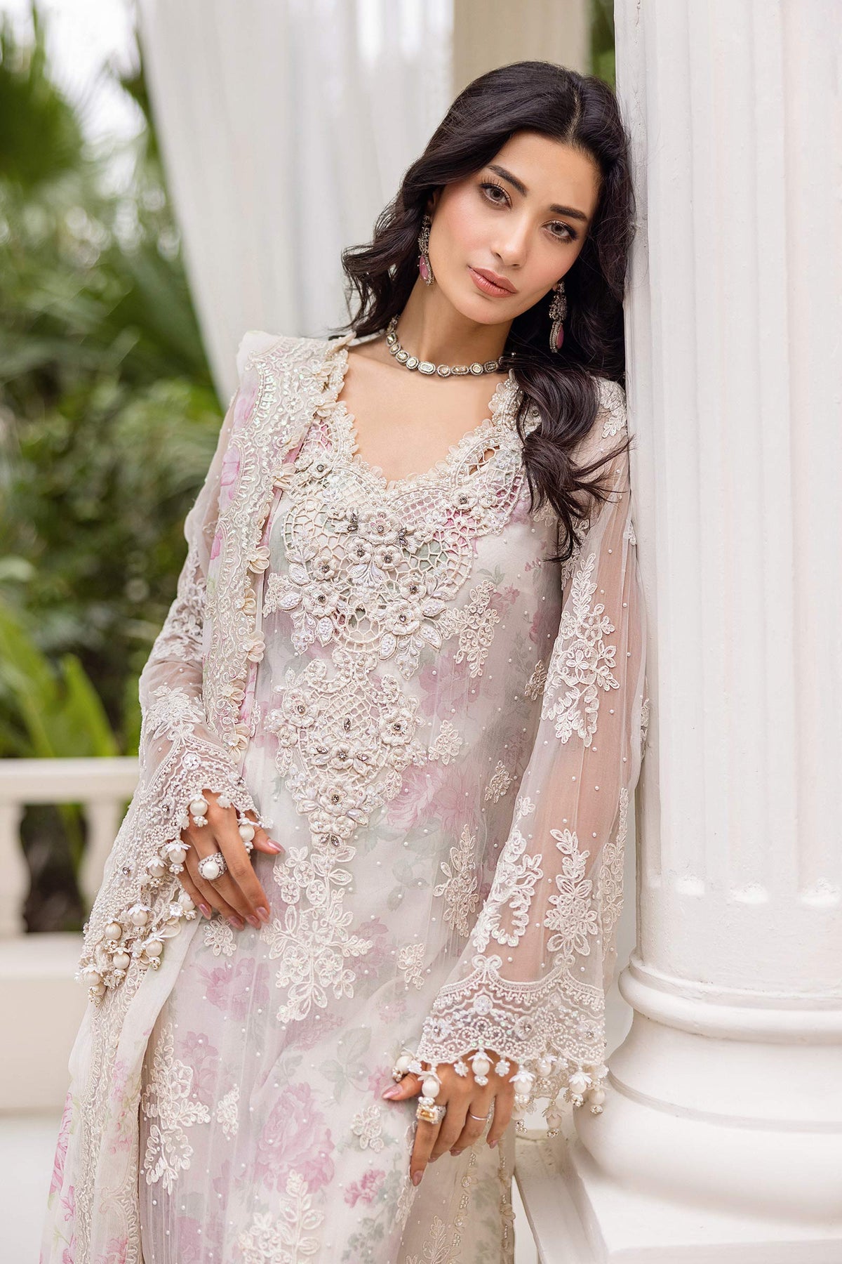 Maria B | Chiffon Formals 25 | MPC-25-101 by Maria B - Designer Dress  - Type : Ladies Clothes - Available at Libayah - 100% Original 