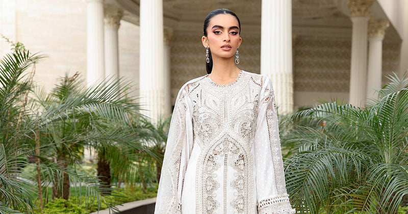 Maria B | luxury Lawn 26 | EL-26-01 by Maria B - Designer Dress  - Type : Ladies Clothes - Available at Libayah - 100% Original 