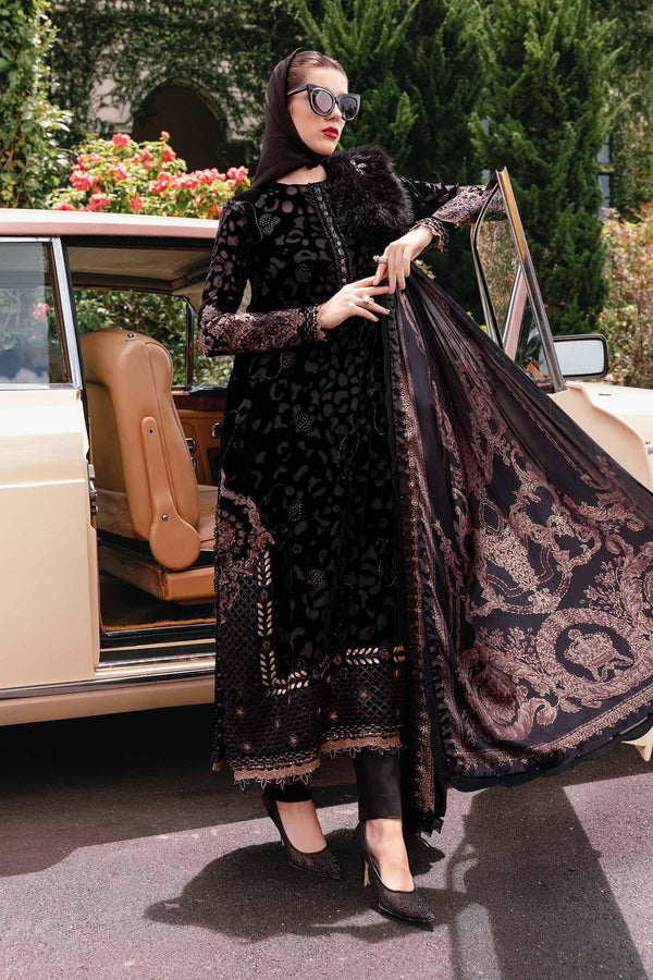 Maria B | Winter Luxe 25 | WL-1301 by Maria B - Designer Dress - Type : Ladies Clothes - Available at Libayah - 100% Original 