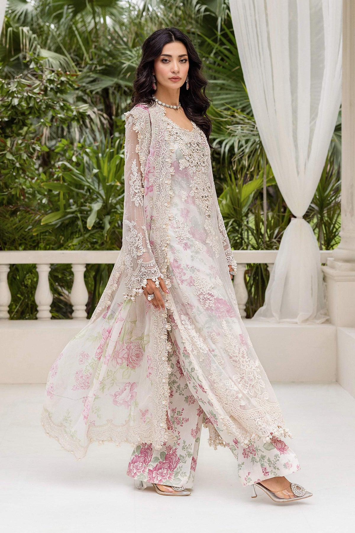 Maria B | Chiffon Formals 25 | MPC-25-101 by Maria B - Designer Dress  - Type : Ladies Clothes - Available at Libayah - 100% Original 