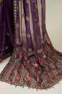 Maria B | Soiree Formals | WFS-09-01-Purple by Maria B - Designer Dress - Type : Ladies Clothes - Available at Libayah - 100% Original 