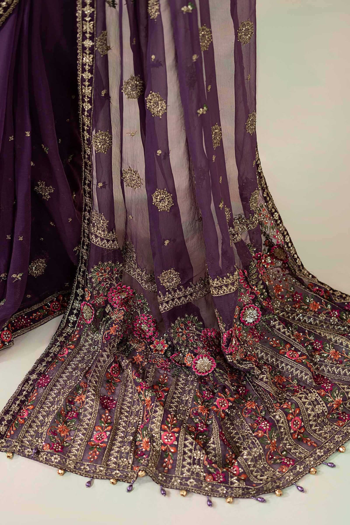 Maria B | Soiree Formals | WFS-09-01-Purple by Maria B - Designer Dress - Type : Ladies Clothes - Available at Libayah - 100% Original 