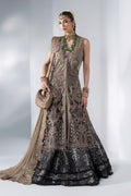 Maria B | Mbroidered Wedding Formals 26 | BD-3102-Antique Bronze by Maria B - Designer Dress  - Type : Ladies Clothes - Available at Libayah - 100% Original 