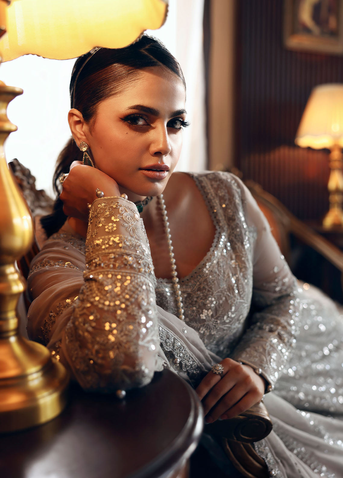 Gulaal | Evayna Embroidered Chiffon | Sheyza by Gulaal - Designer Dress  - Type : Ladies Clothes - Available at Libayah - 100% Original 