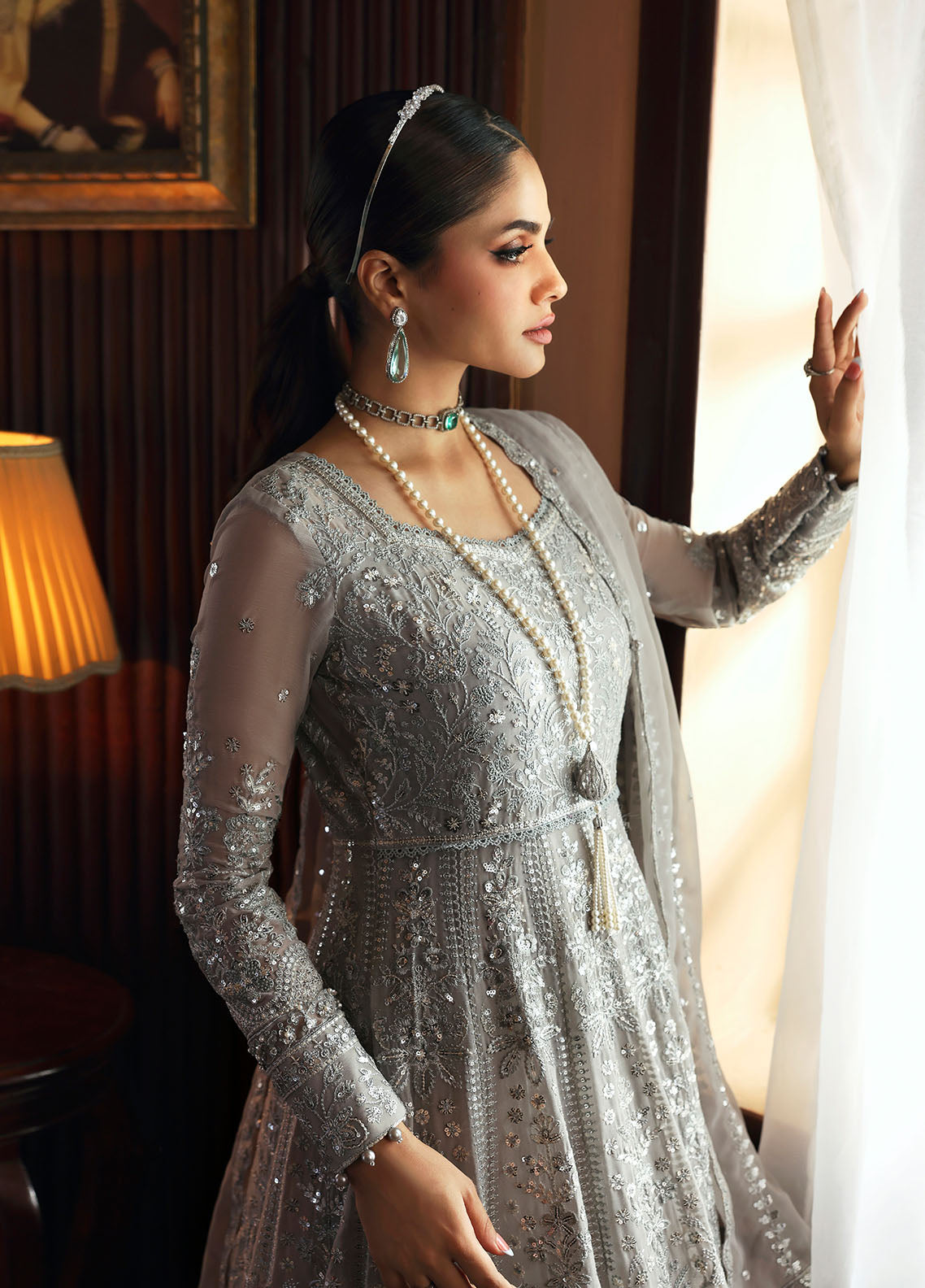 Gulaal | Evayna Embroidered Chiffon | Sheyza by Gulaal - Designer Dress  - Type : Ladies Clothes - Available at Libayah - 100% Original 