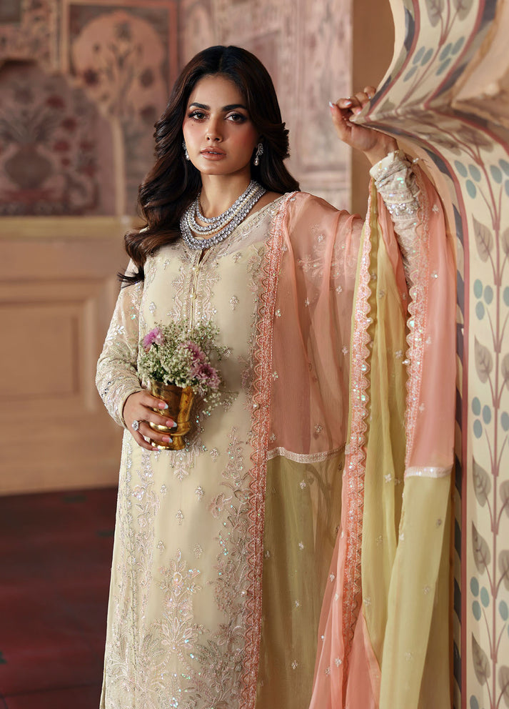 Gulaal | Evayna Embroidered Chiffon | Fareyah by Gulaal - Designer Dress  - Type : Ladies Clothes - Available at Libayah - 100% Original 