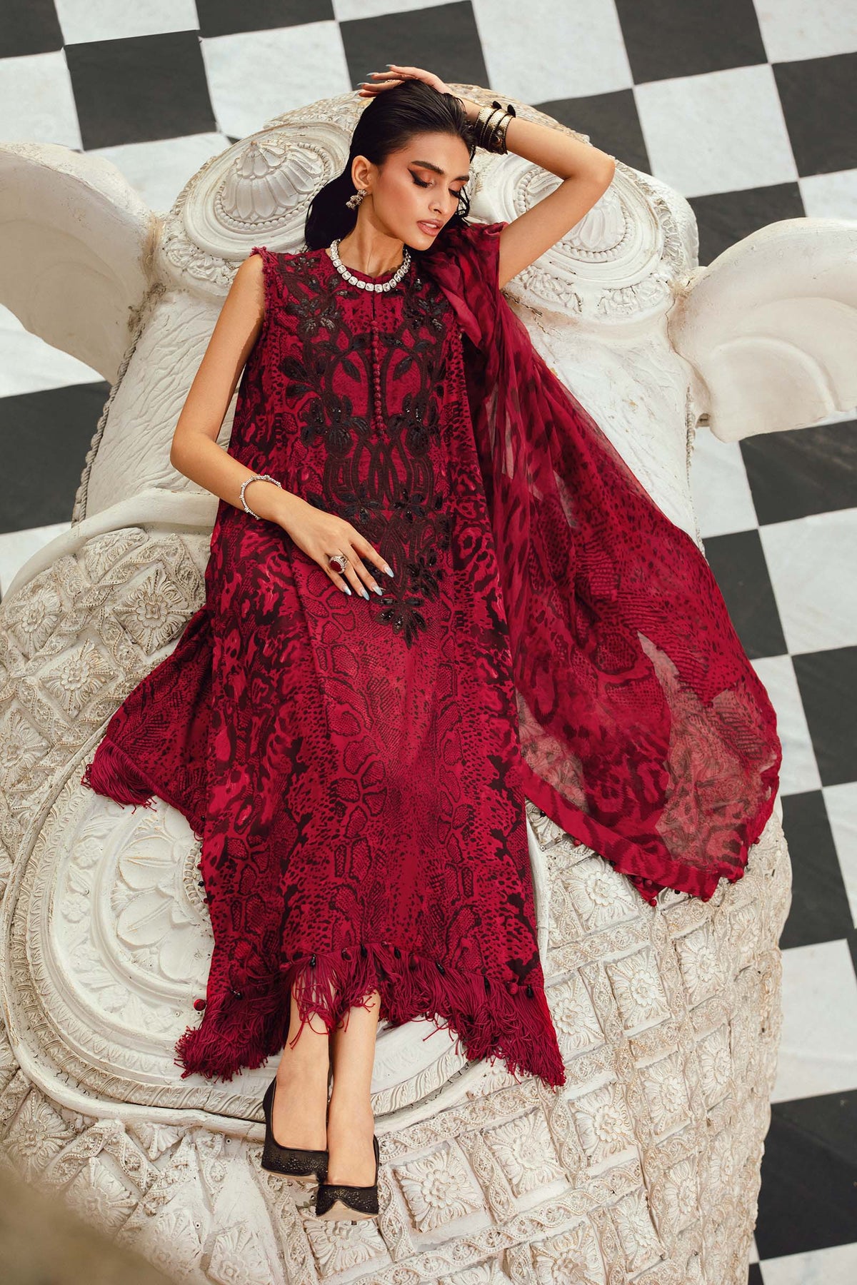 Maria B | M Prints Winter 25 | MPT-2702-A