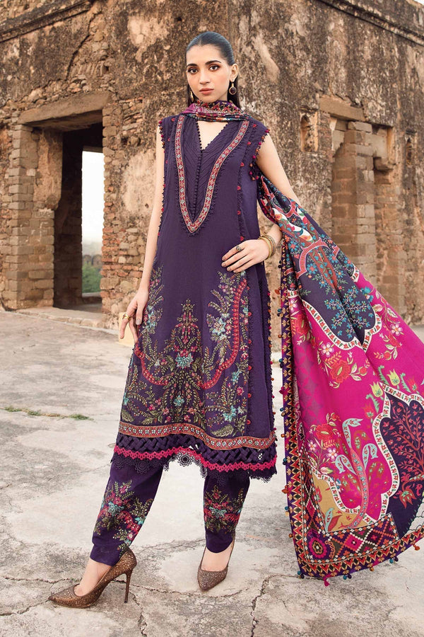 Maria B | M Prints Winter 24 | MPT-2402-A by Maria B - Designer Dress  - Type : Ladies Clothes - Available at Libayah - 100% Original 