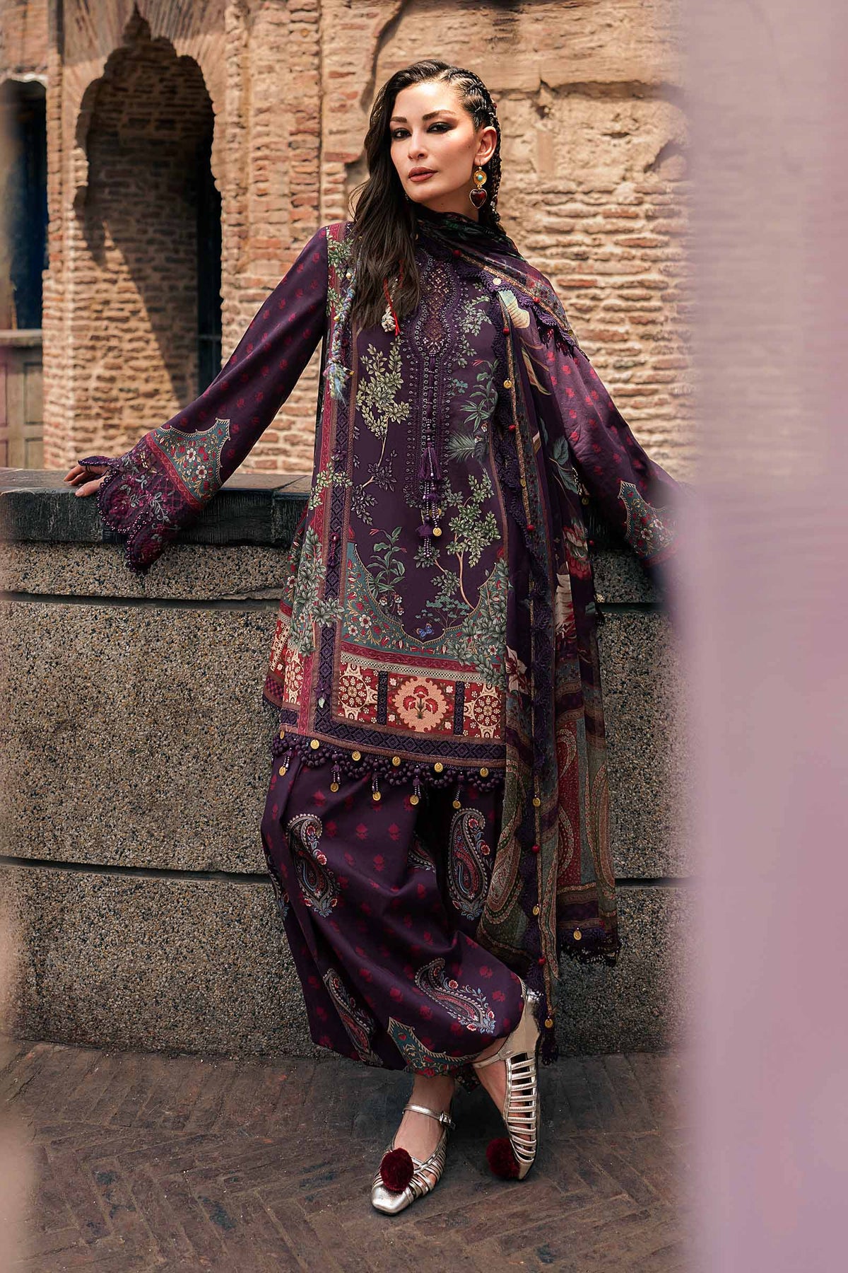 Maria B | M Prints Winter Fall 2026 | MPT-3102-B by Maria B - Designer Dress  - Type : Ladies Clothes - Available at Libayah - 100% Original 