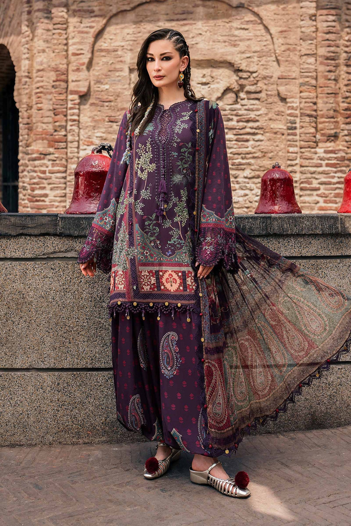 Maria B | M Prints Winter Fall 2026 | MPT-3102-B by Maria B - Designer Dress  - Type : Ladies Clothes - Available at Libayah - 100% Original 