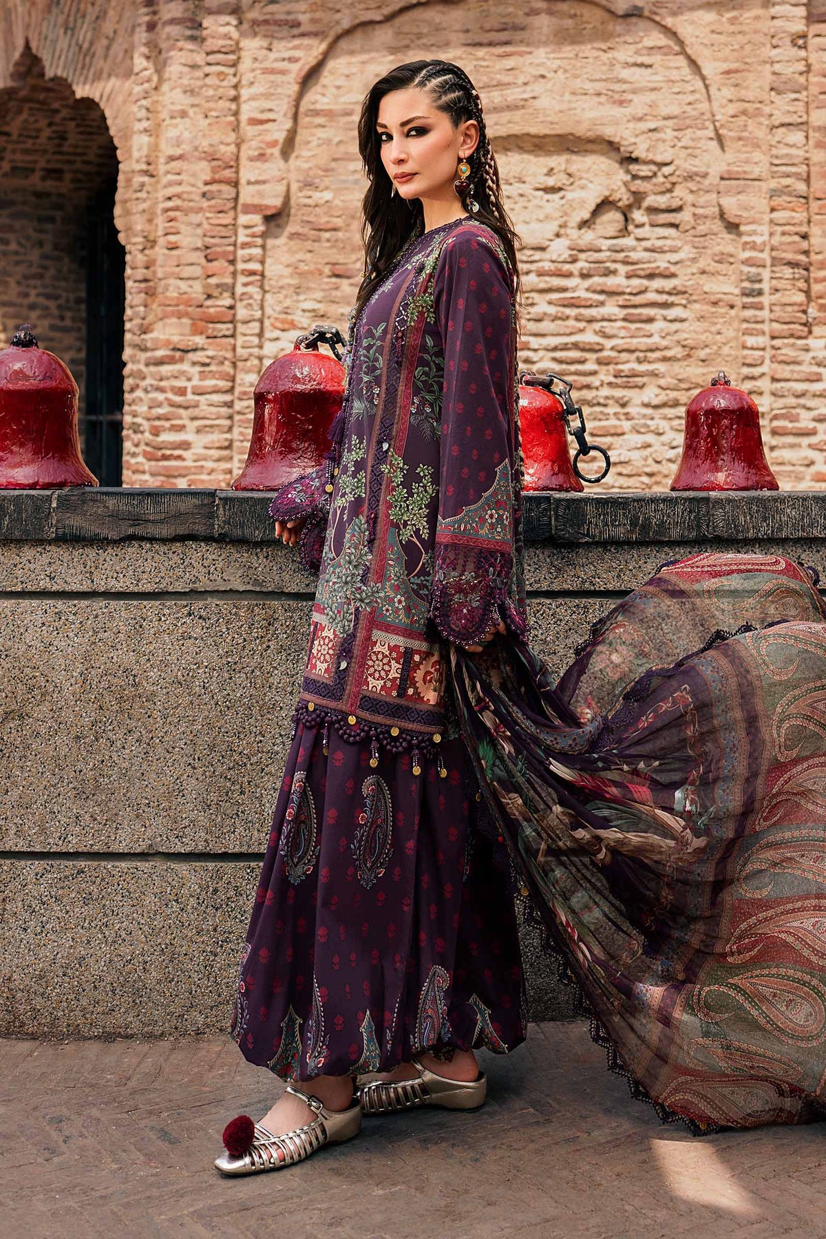 Maria B | M Prints Winter Fall 2026 | MPT-3102-B by Maria B - Designer Dress  - Type : Ladies Clothes - Available at Libayah - 100% Original 