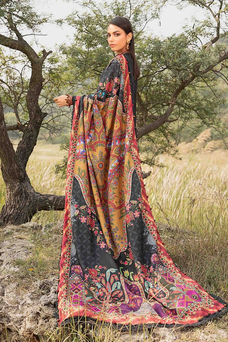 Maria B | M Prints Winter 24 | MPT-2402-B by Maria B - Designer Dress  - Type : Ladies Clothes - Available at Libayah - 100% Original 