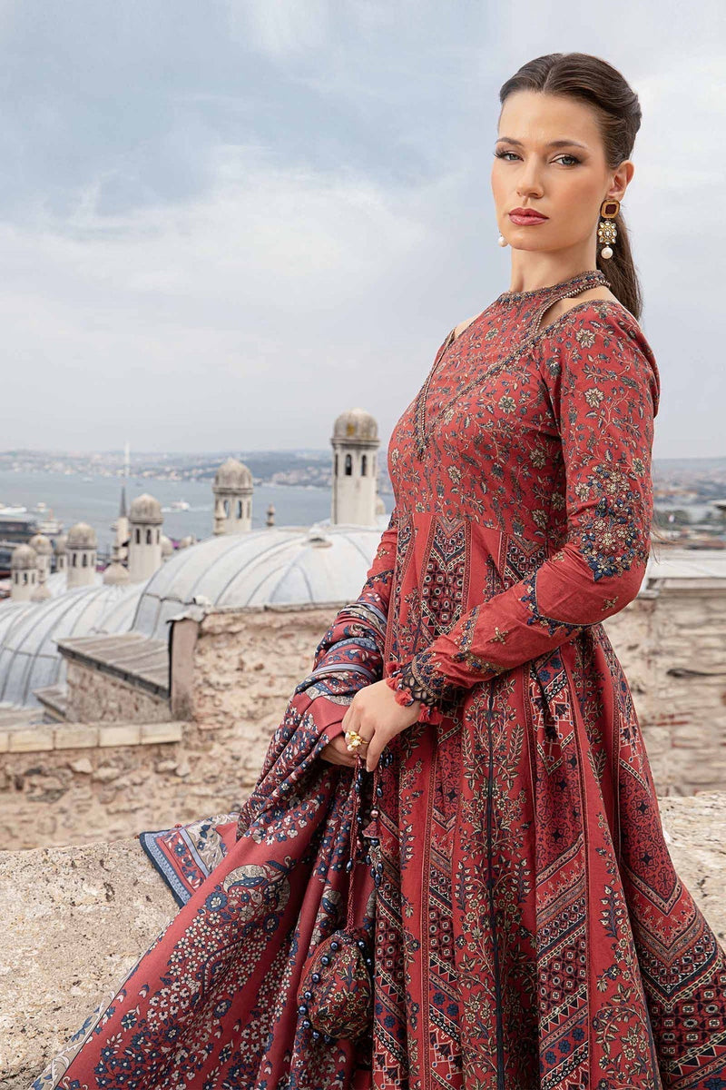 Maria B | M Prints Fall Edit 24 | MPT-2302-B by Maria B - Designer Dress  - Type : Ladies Clothes - Available at Libayah - 100% Original 