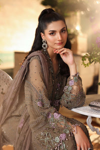 Maria b | Chiffon Formals 26 | MPC-26-102-Muted Mocha Brown by Maria B - Designer Dress  - Type : Ladies Clothes - Available at Libayah - 100% Original 