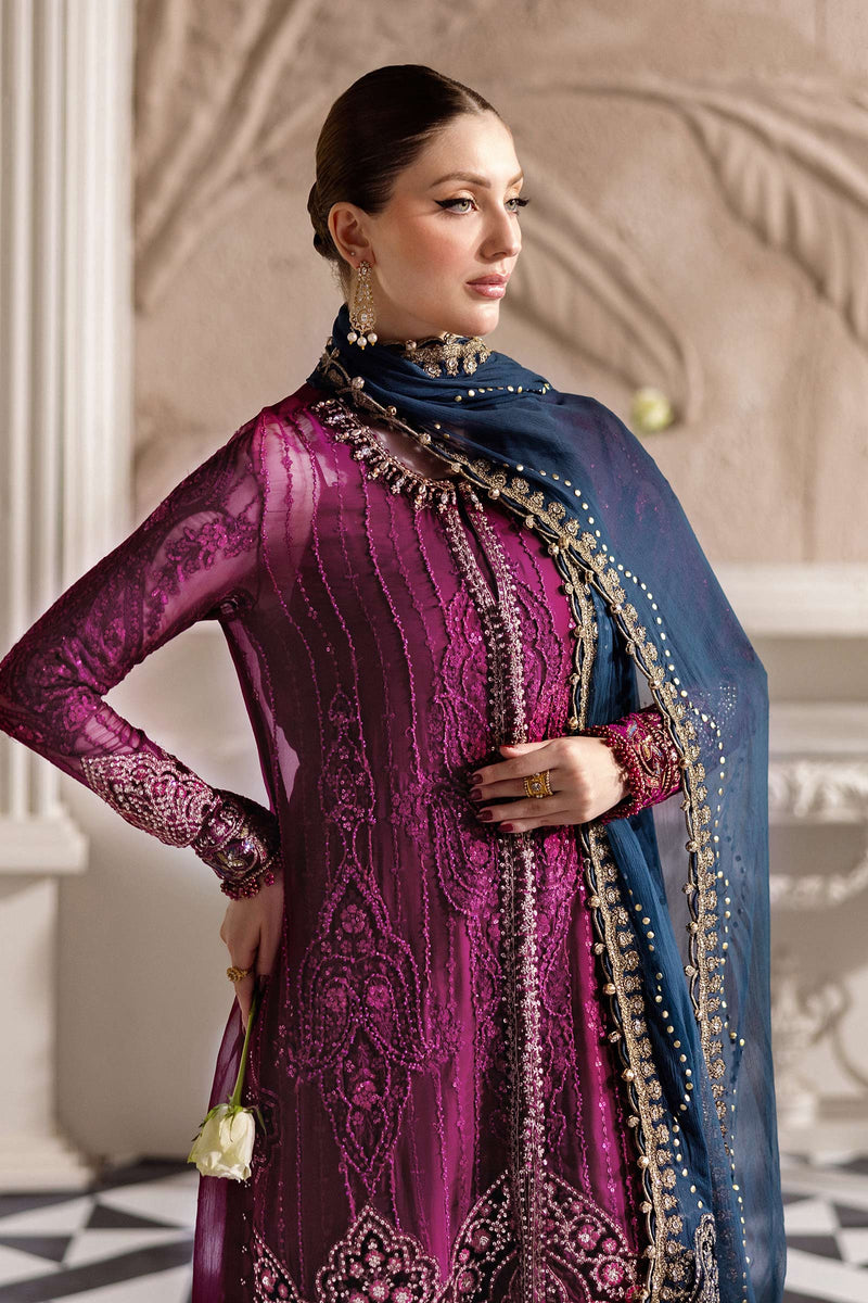 Maria B | Chiffon Formals 25 | MPC-25-102 by Maria B - Designer Dress  - Type : Ladies Clothes - Available at Libayah - 100% Original 
