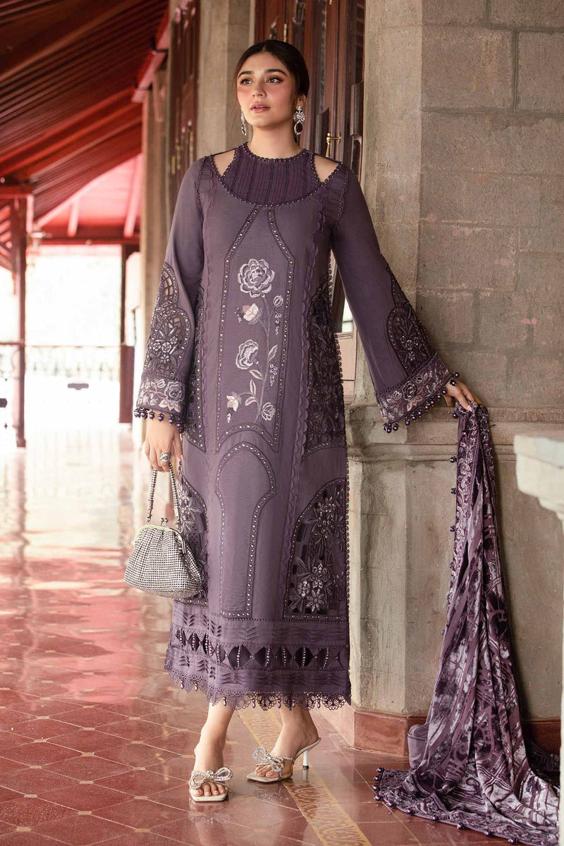 Maria B | Winter Luxe 24 | Velvet DL-1202 by Maria B - Designer Dress  - Type : Ladies Clothes - Available at Libayah - 100% Original 