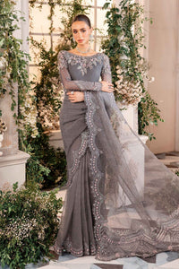 Maria B | Mbroidered Formals 24 | Organza Suit | BD-2902 by Maria B - Designer Dress  - Type : Wedding Dress - Available at Libayah - 100% Original 
