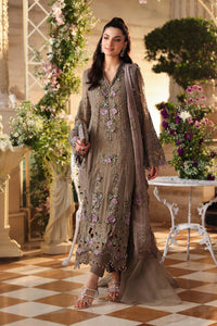Maria b | Chiffon Formals 26 | MPC-26-102-Muted Mocha Brown by Maria B - Designer Dress  - Type : Ladies Clothes - Available at Libayah - 100% Original 