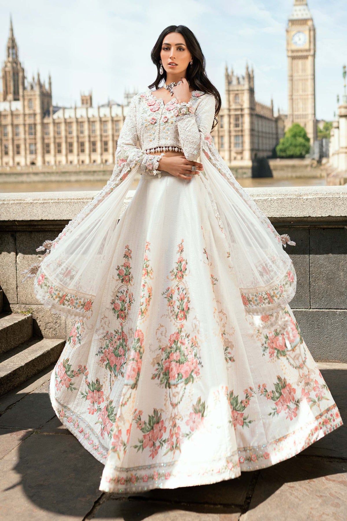 Maria B | Soiree Formals 25 | WF-09-02 by Maria B - Designer Dress - Type : Ladies Clothes - Available at Libayah - 100% Original 