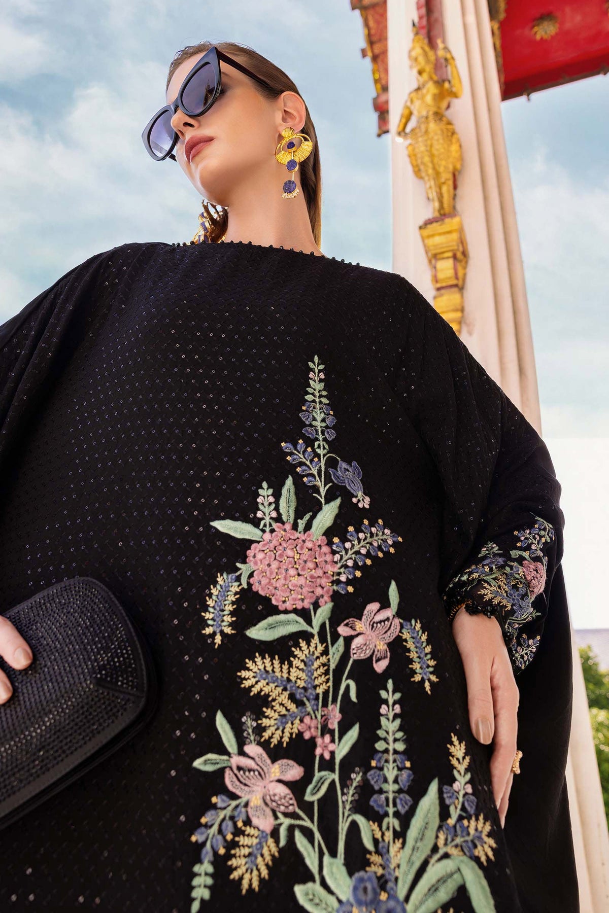 Maria B | M Prints Winter 25 | MPT-2802-B by Maria B - Designer Dress  - Type : Ladies Clothes - Available at Libayah - 100% Original 