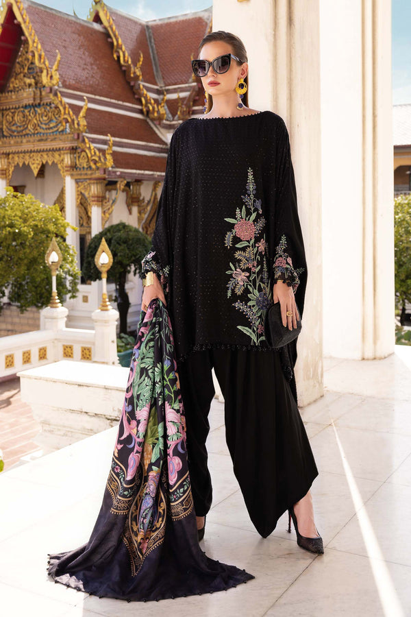 Maria B | M Prints Winter 25 | MPT-2802-B by Maria B - Designer Dress  - Type : Ladies Clothes - Available at Libayah - 100% Original 