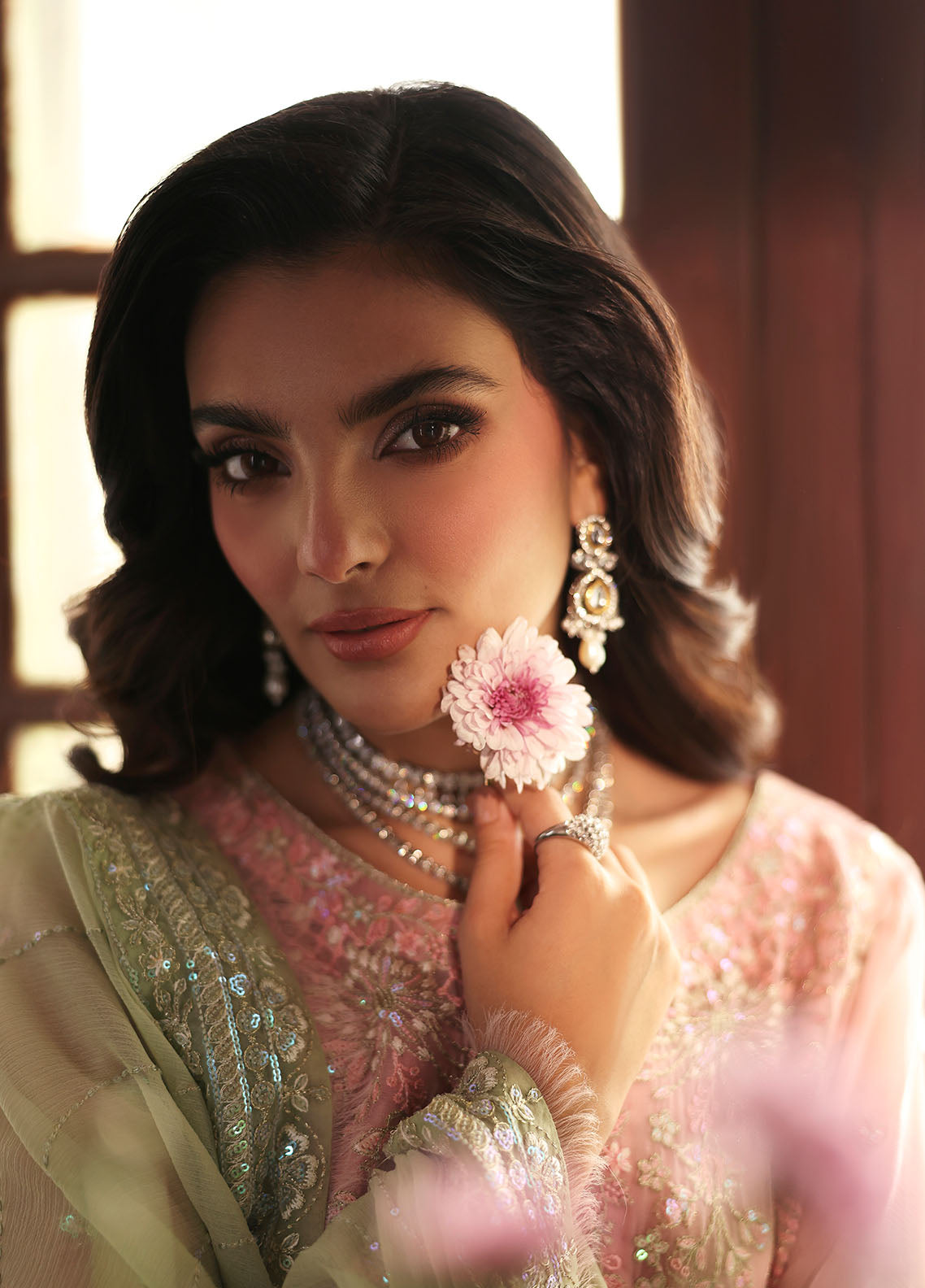 Gulaal | Evayna Embroidered Chiffon | Layana by Gulaal - Designer Dress  - Type : Ladies Clothes - Available at Libayah - 100% Original 