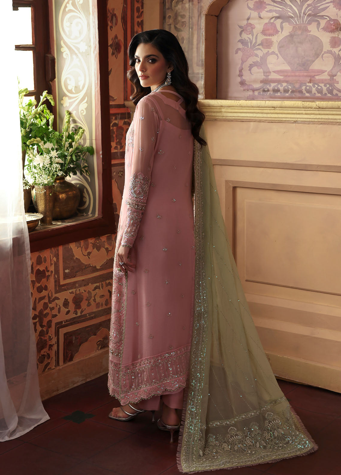 Gulaal | Evayna Embroidered Chiffon | Layana by Gulaal - Designer Dress  - Type : Ladies Clothes - Available at Libayah - 100% Original 