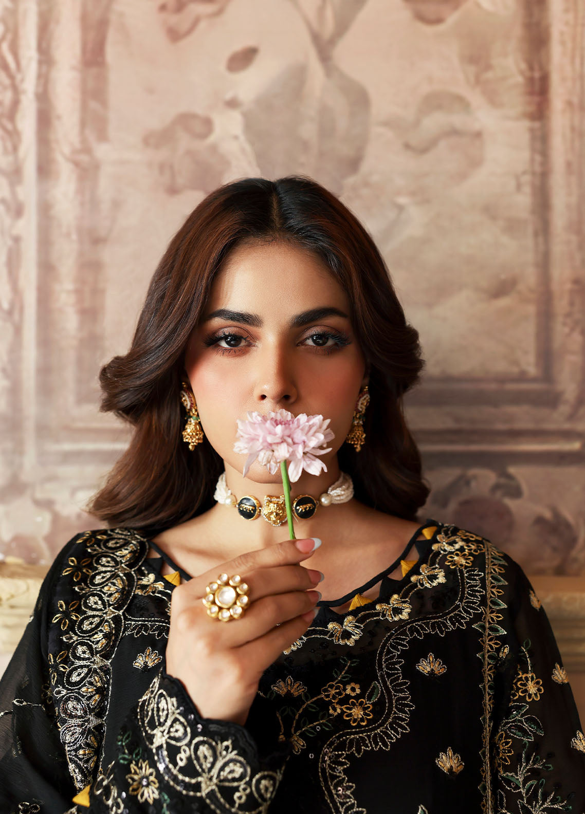 Gulaal | Evayna Embroidered Chiffon |Deenah by Gulaal - Designer Dress  - Type : Ladies Clothes - Available at Libayah - 100% Original 
