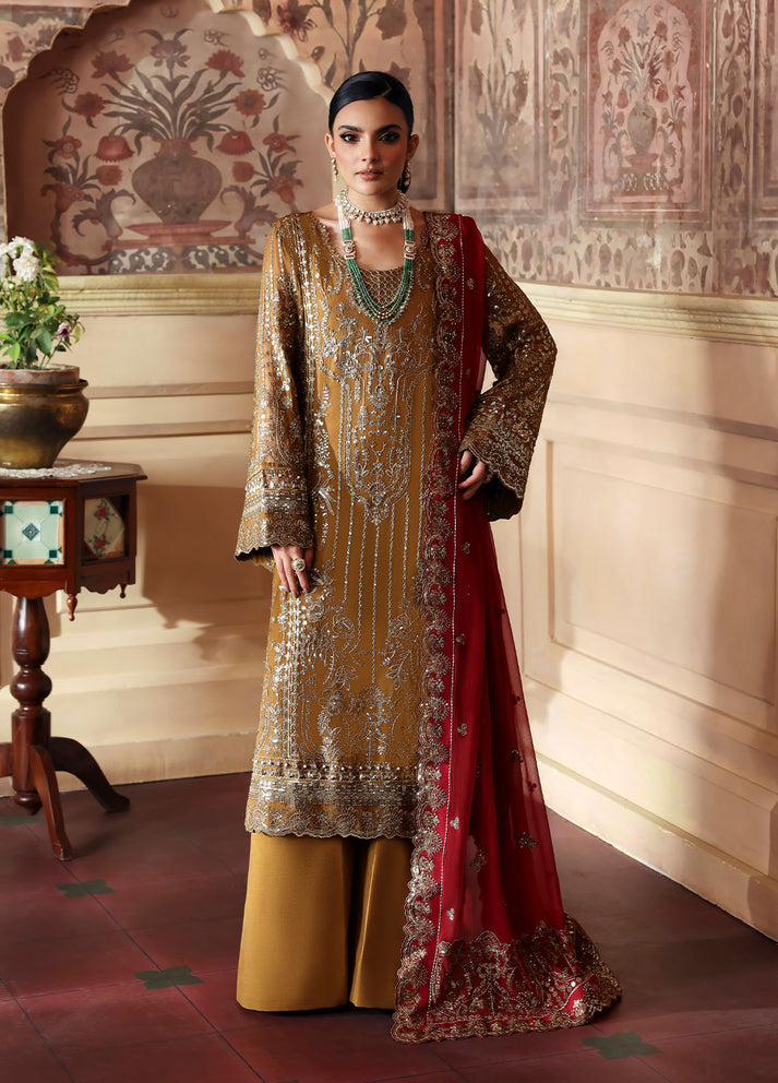 Gulaal | Evayna Embroidered Chiffon | Dinara by Gulaal - Designer Dress  - Type : Ladies Clothes - Available at Libayah - 100% Original 