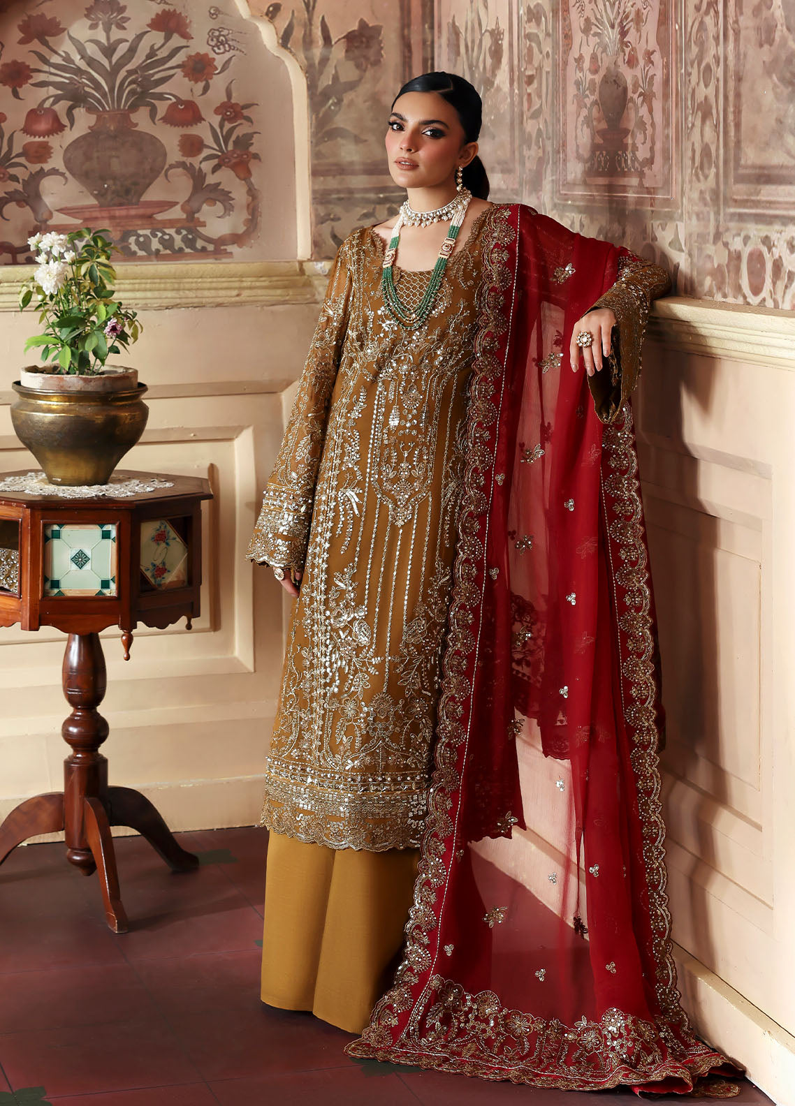 Gulaal | Evayna Embroidered Chiffon | Dinara by Gulaal - Designer Dress  - Type : Ladies Clothes - Available at Libayah - 100% Original 