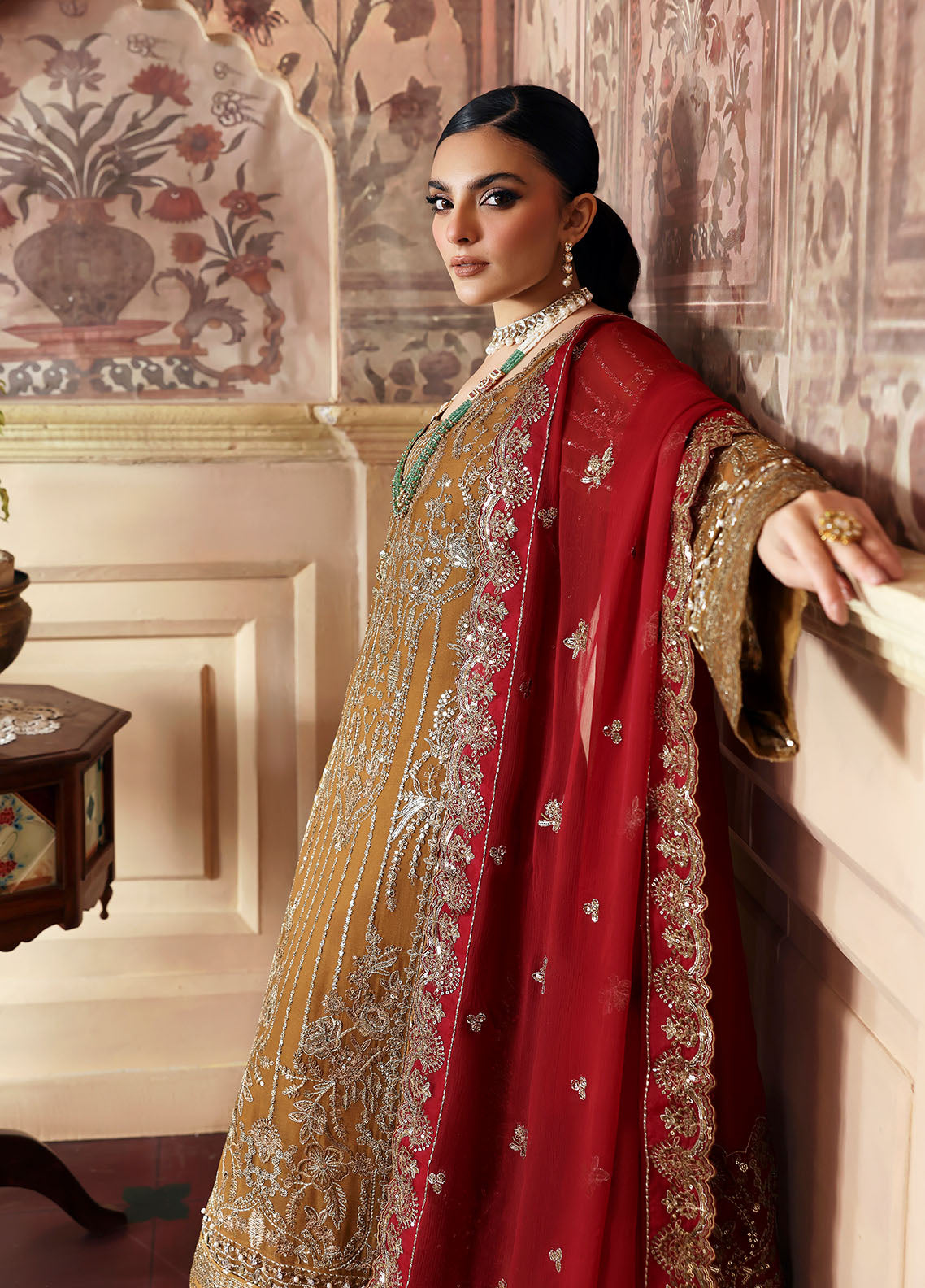 Gulaal | Evayna Embroidered Chiffon | Dinara by Gulaal - Designer Dress  - Type : Ladies Clothes - Available at Libayah - 100% Original 