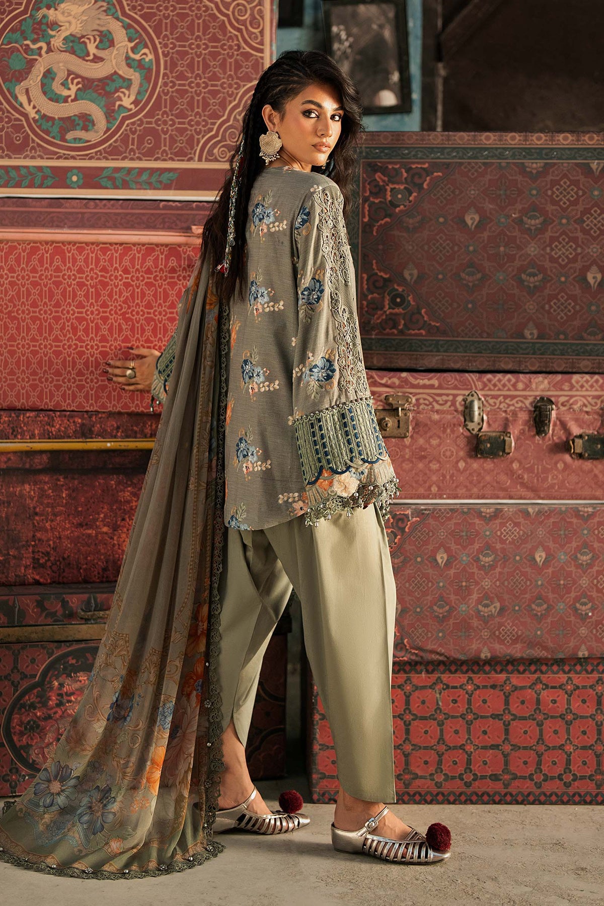 Maria B | M Prints Winter Fall 2026 | MPT-3103-A by Maria B - Designer Dress  - Type : Ladies Clothes - Available at Libayah - 100% Original 