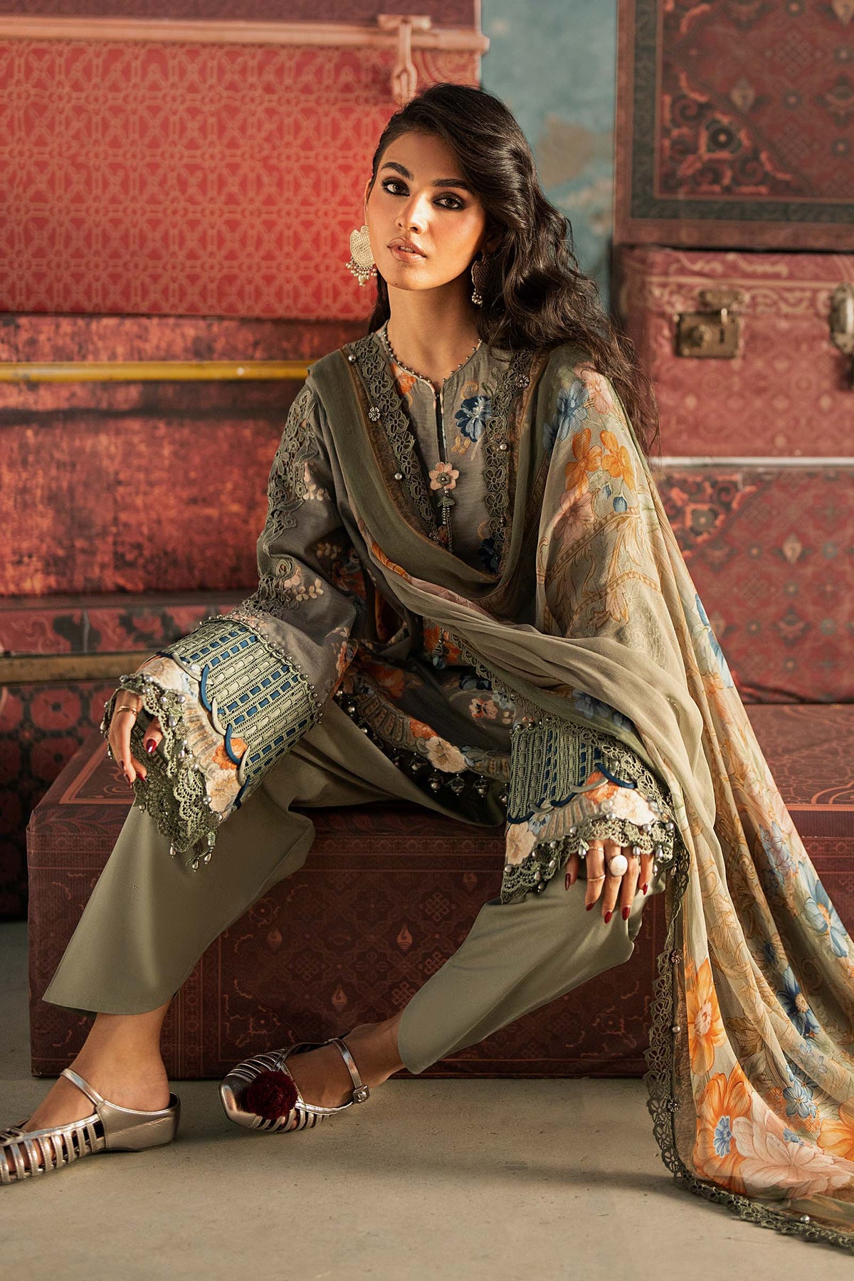 Maria B | M Prints Winter Fall 2026 | MPT-3103-A by Maria B - Designer Dress  - Type : Ladies Clothes - Available at Libayah - 100% Original 