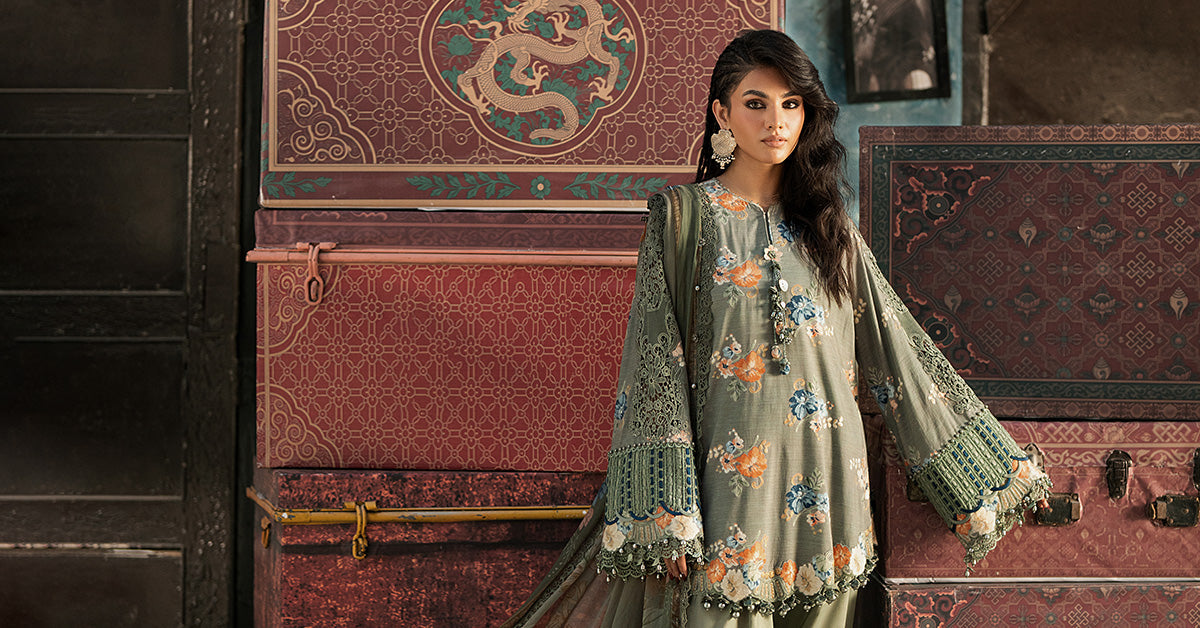 Maria B | M Prints Winter Fall 2026 | MPT-3103-A by Maria B - Designer Dress  - Type : Ladies Clothes - Available at Libayah - 100% Original 