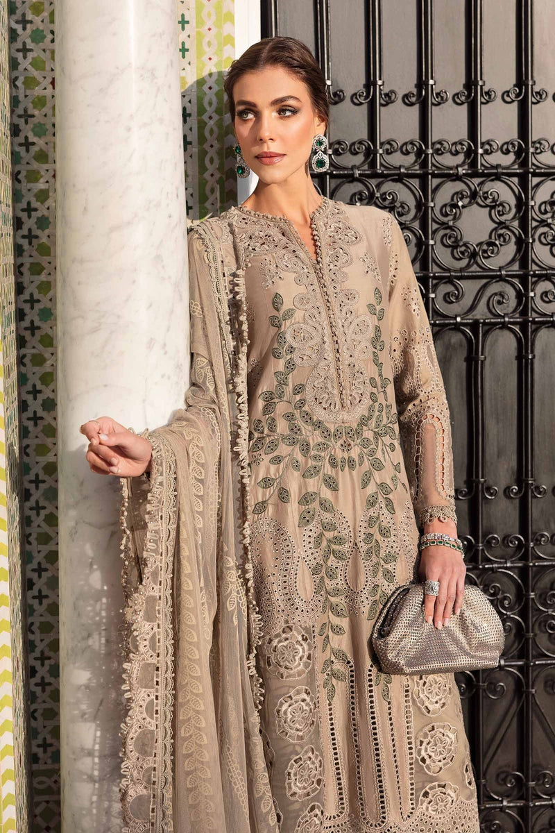 Maria B | Luxury Lawn 25 | D-2503-A by Maria B - Designer Dress - Type: Ladies Clothes - Available at Libayah - 100% Original