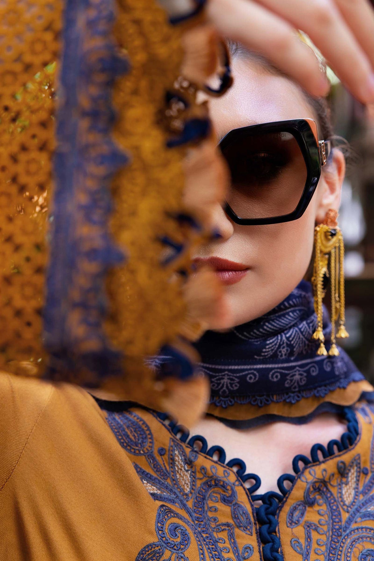 Maria B | M Prints Winter 25 | MPT-2803-A by Maria B - Designer Dress  - Type : Ladies Clothes - Available at Libayah - 100% Original 