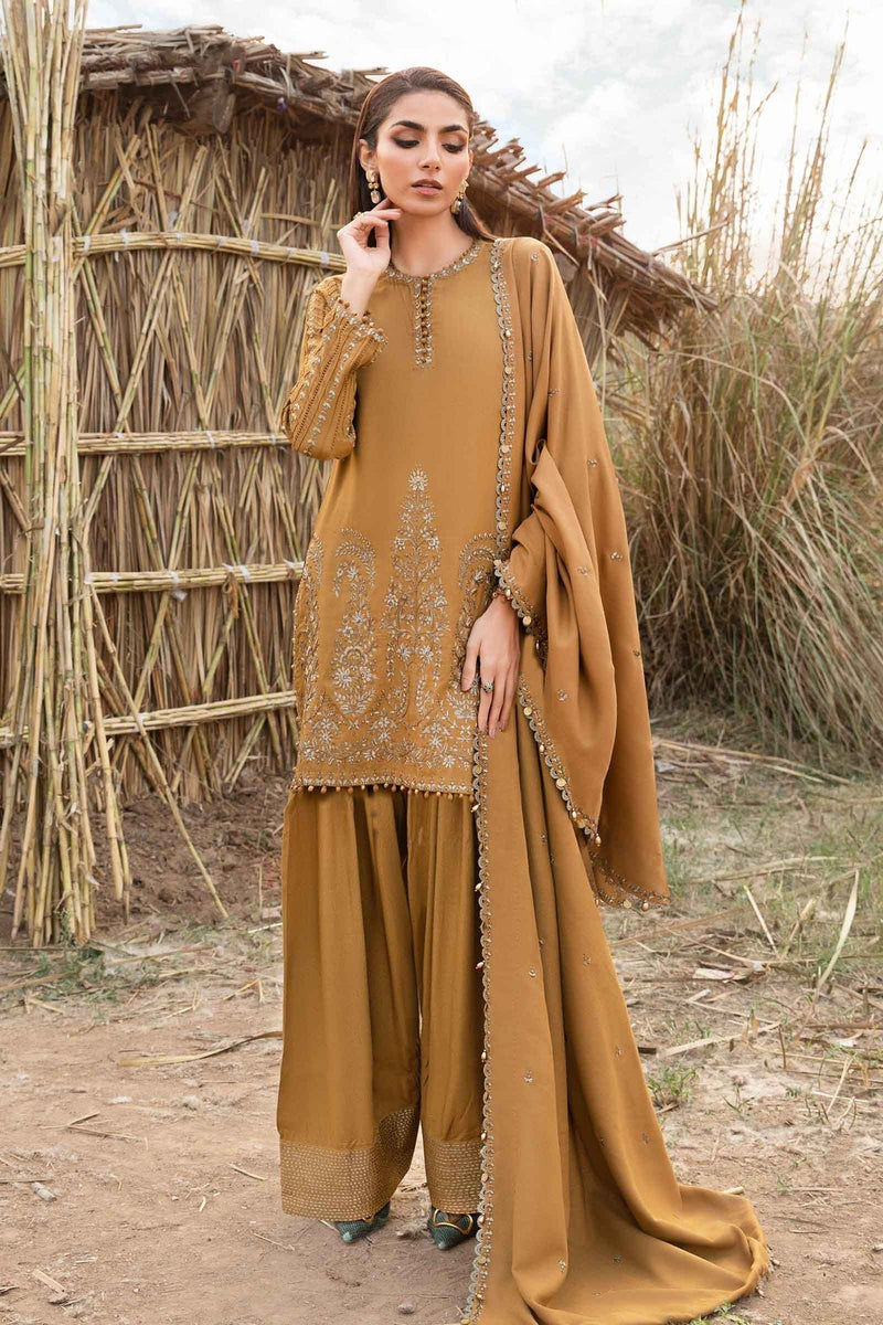 Maria B | M Prints Winter 24 | MPT-2403-A by Maria B - Designer Dress  - Type : Ladies Clothes - Available at Libayah - 100% Original 