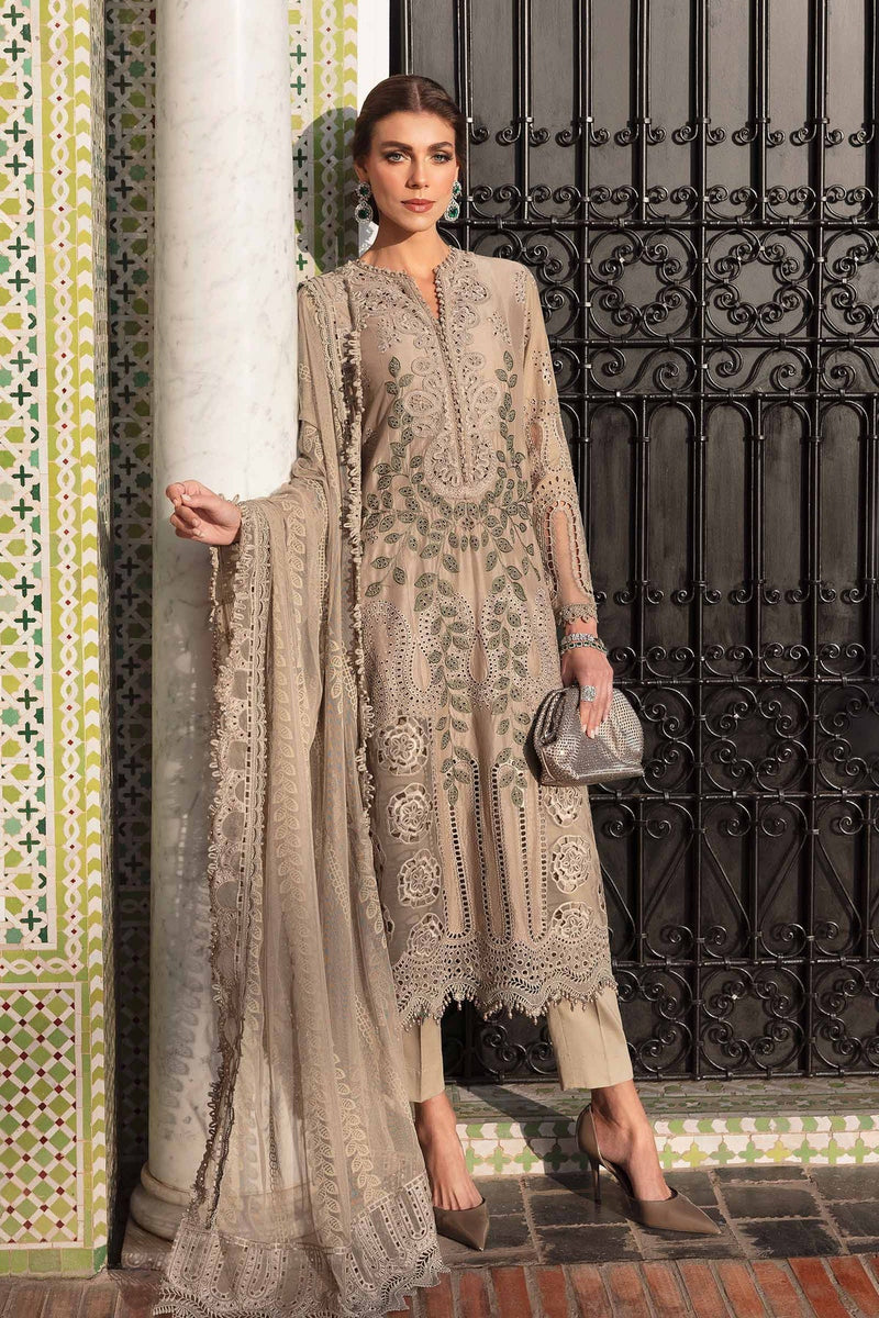 Maria B | Luxury Lawn 25 | D-2503-A by Maria B - Designer Dress - Type: Ladies Clothes - Available at Libayah - 100% Original